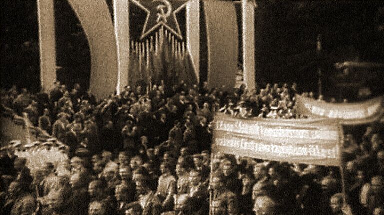 Страны Прибалтики пополнили семью советских республик. Съемки 1940 года