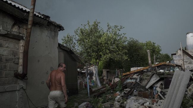 Поселок Спартак в Донецкой области