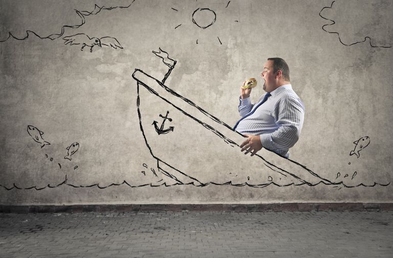 Мужчина с избыточным весом