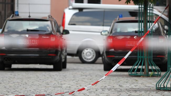 Автомобили полиции Германии в Ансбахе