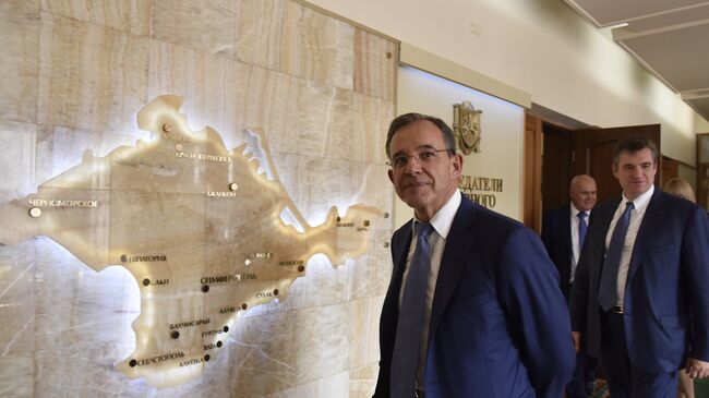 Депутат Национального собрания Франции Тьерри Мариани в Симферополе