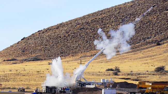 Тестовые испытания макета бомбы B61-12 в штате Нью-Мексико, США. 28 января 2015 года 