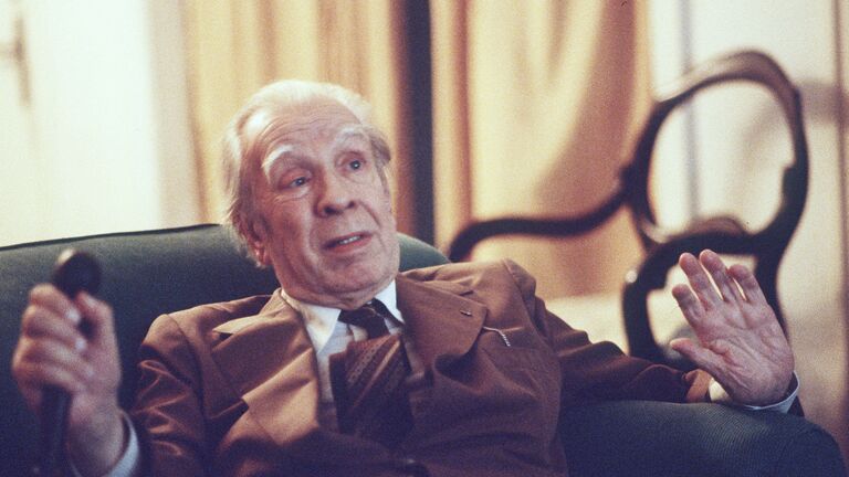 Аргентинский поэт Хорхе Луис Борхес