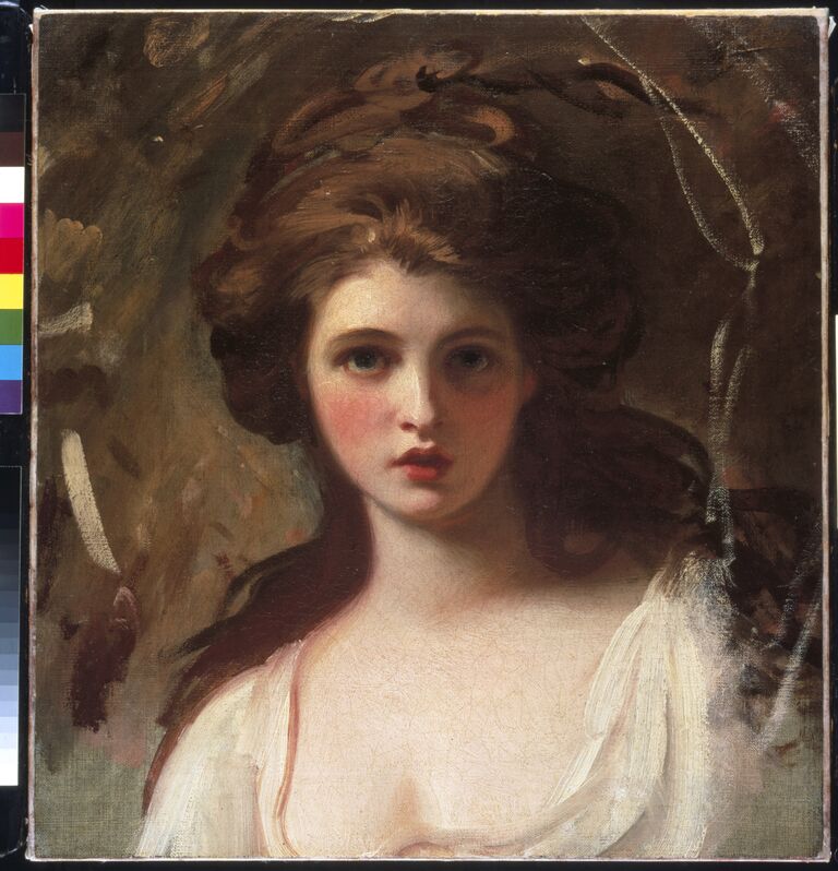 Портрет леди Гамильтон, написанный художником Джоржем Ромни в 1782 году