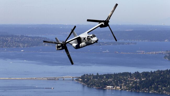 Американский конвертоплан MV-22B Osprey. 2014 год