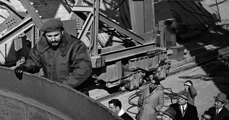 Фидель Кастро в Братске