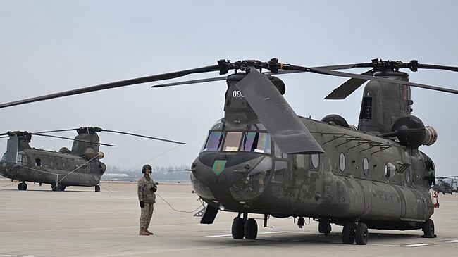 Вертолет Chinook ВВС США