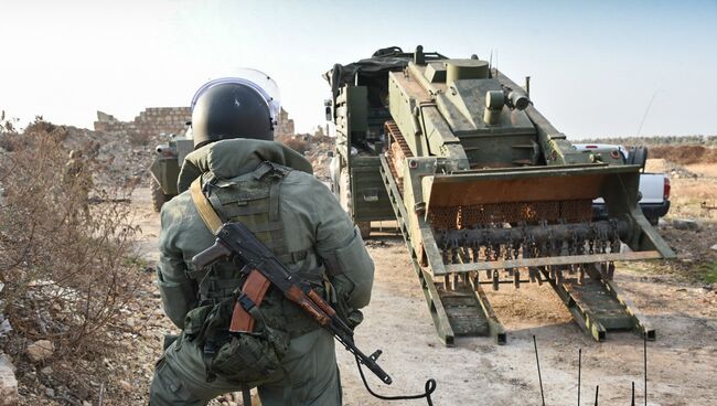 Разминирование восточных районов сирийского города Алеппо Разминирование восточных районов сирийского города Алеппо