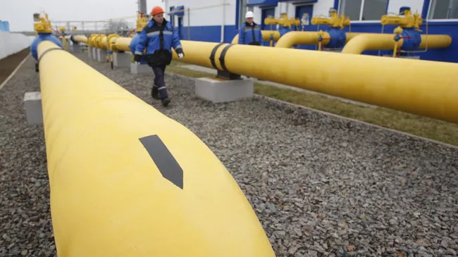 Газораспределительная станция около деревни Атолино в Минском районе