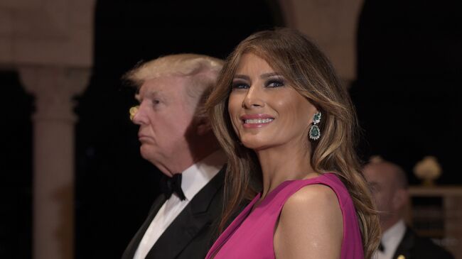 Президент США Дональд Трамп и первая леди Меланья Трамп