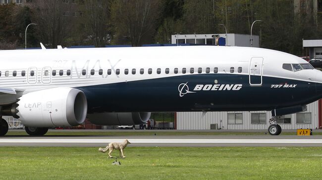 Самолет Boeing 737 MAX 9 перед первым полетом. 13 апреля 2017