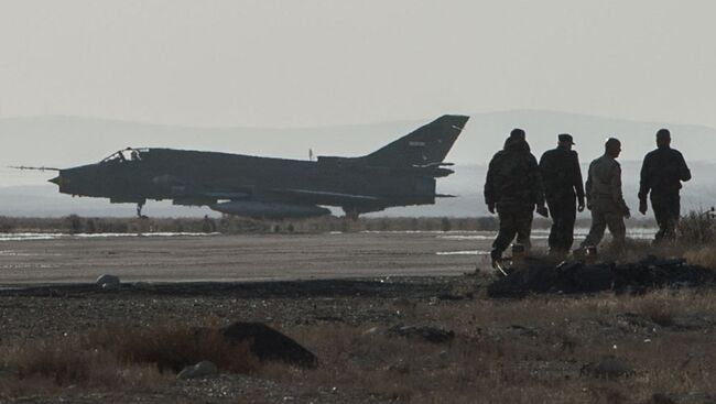 Самолет Су-22 сирийских ВВС