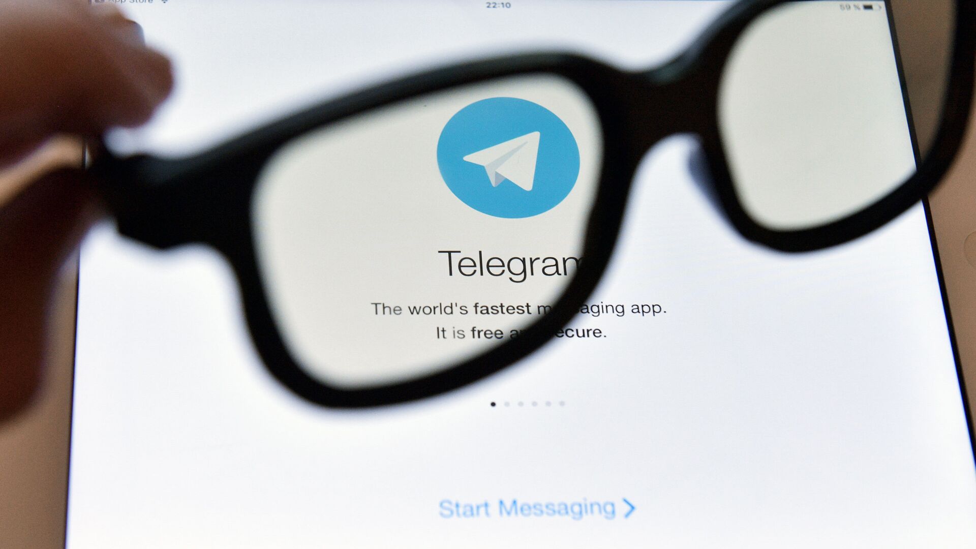 Логотип мессенджера Telegram - РИА Новости, 1920, 14.10.2021