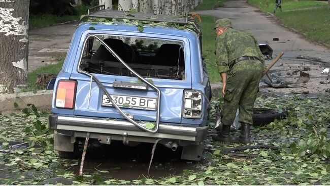 На месте второго взрыва в Луганске. 7 июля 2017