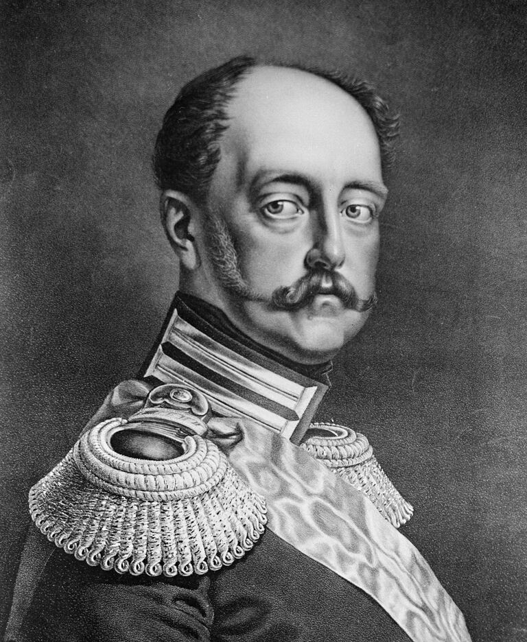 Литографический портрет Николая I из коллекции Государственного Русского музея в Ленинграде