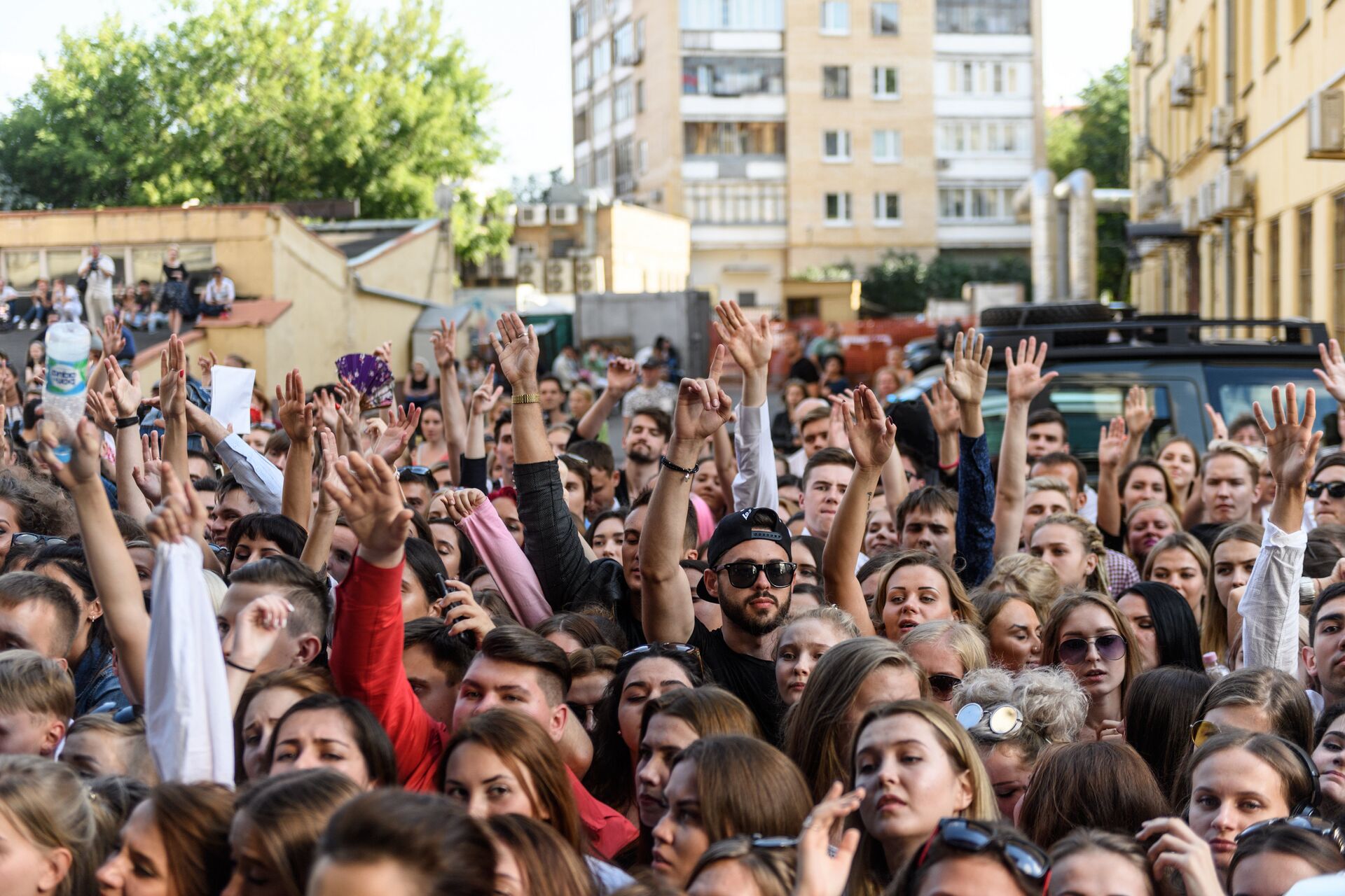 Желающие участвовать в кастинге Новой Фабрики звезд в Москве - РИА Новости, 1920, 15.12.2021