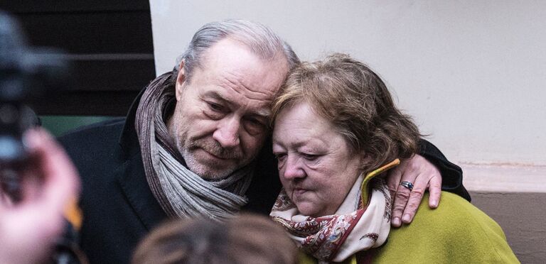 Муж Людмилы Гурченко, продюсер Сергей Сенин и дочь Людмилы Гурченко Мария Королева