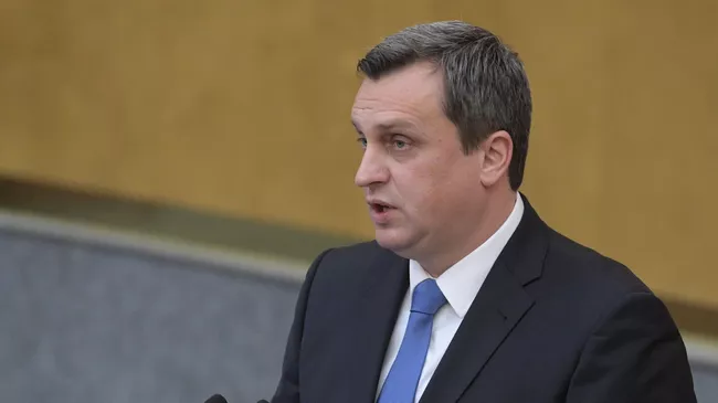 Глава Национального совета Словакии Андрей Данко во время заседания Госдумы РФ. 15 ноября 2017