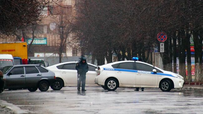 Военнослужащие Луганской народной республики в Луганске