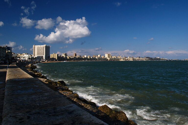 Вид на город-порт Александрию