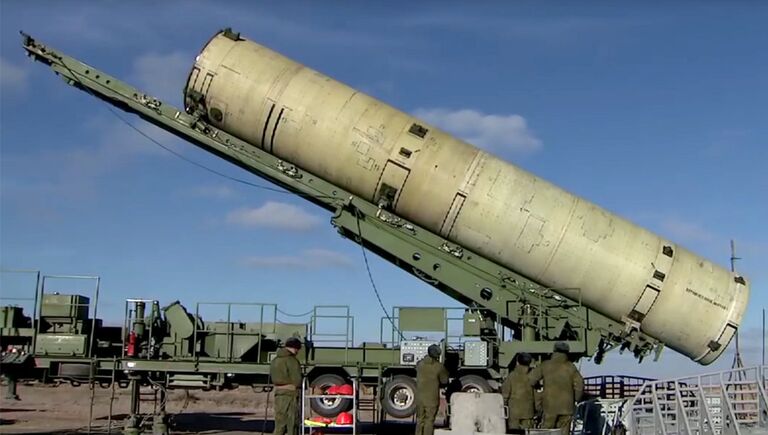 Модернизированная противоракета системы ПРО на полигоне Сары-Шаган