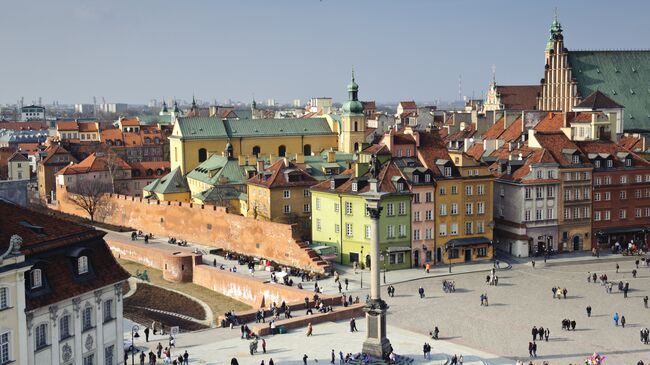 Центр города в Варшаве, Польша