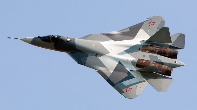 Российский многофункциональный истребитель пятого поколения Су-57