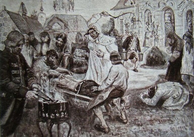 Иллюстрация к энциклопедическому изданию Великая реформа на которой изображены истязания Салтычихи Иллюстрация к энциклопедическому изданию Великая реформа на которой изображены истязания Салтычихи