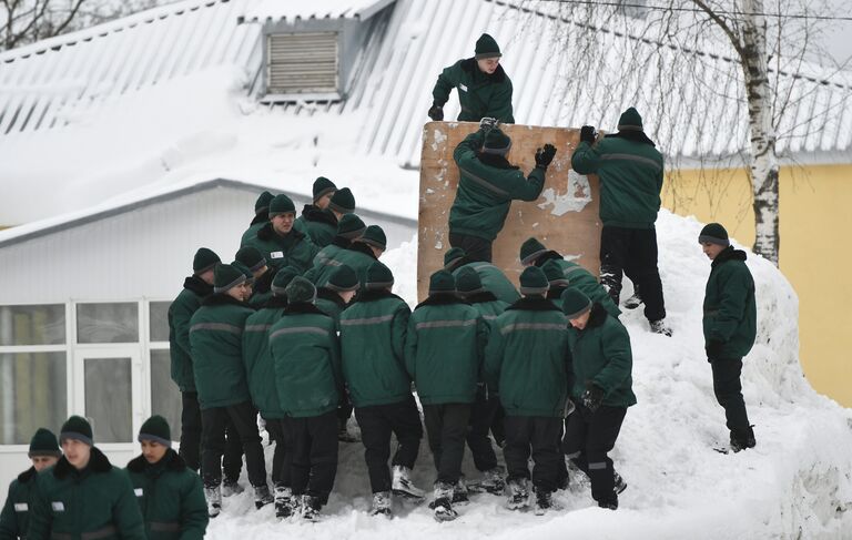Осужденные в Можайской воспитательной колонии 