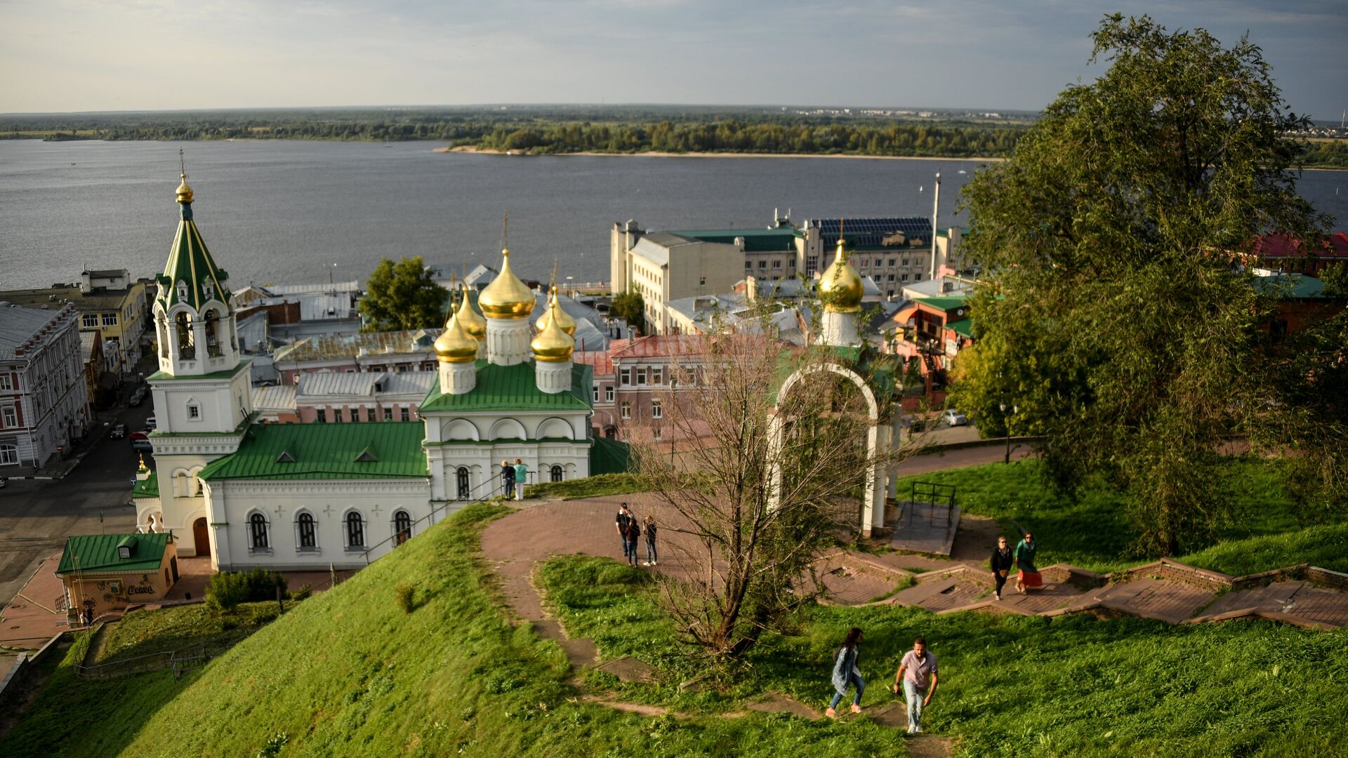 Вид на церковь Рождества Иоанна Предтечи на Торгу в Нижнем Новгороде - РИА Новости, 1920, 01.10.2020