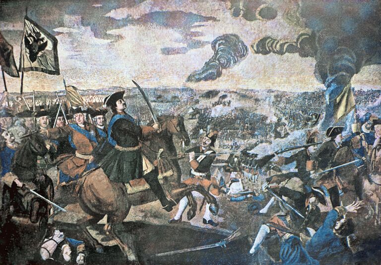 Репродукция мозаики Михаила Ломоносова Полтавская баталия. (Северная война 1700-1721 гг.) Репродукция мозаики Михаила Ломоносова Полтавская баталия. (Северная война 1700-1721 гг.)