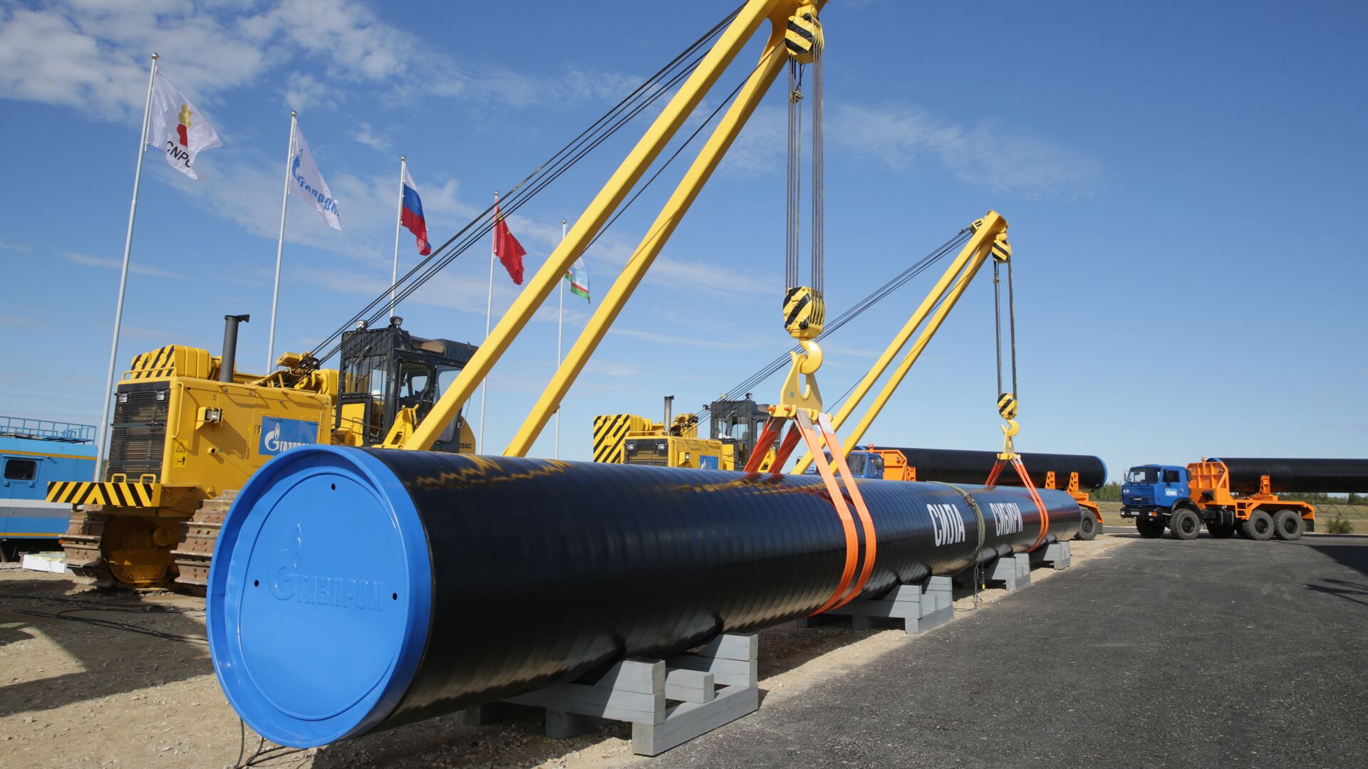 Строительство газопровода Сила Сибири - РИА Новости, 1920, 04.09.2025