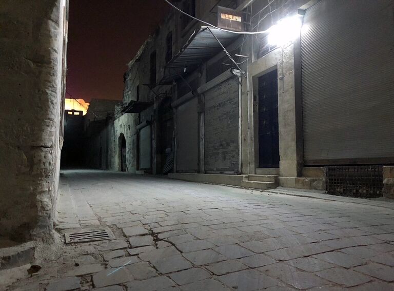 Одна из улиц восточного рынка в Алеппо