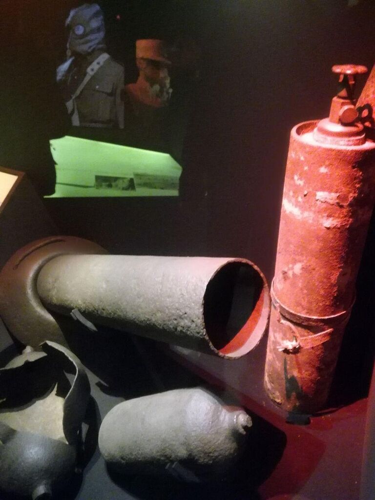 Образцы химоружия времен Первой мировой войны