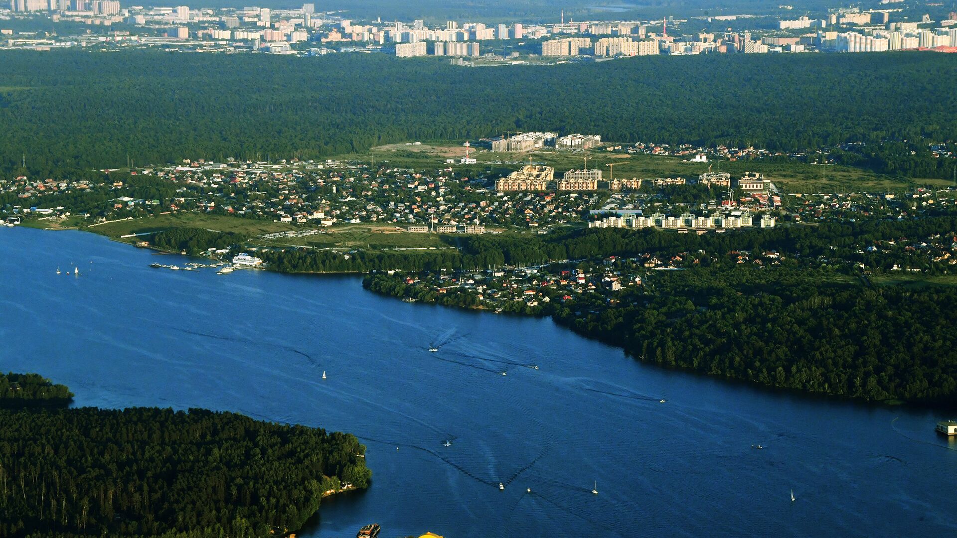 Река Клязьма в Московской области. Архивное фото - РИА Новости, 1920, 10.02.2022