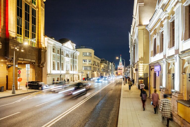 Современное освещение на Воздвиженке Современное освещение на Воздвиженке