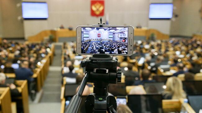 Заседание Государственной Думы РФ