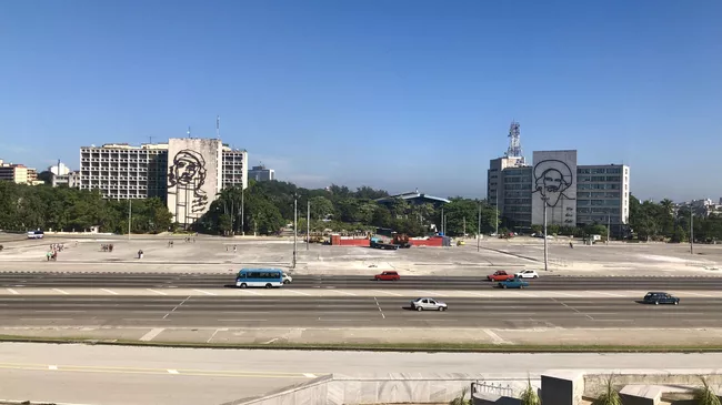 Вид на площадь Революции, Гавана, Куба. Архивное фото