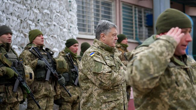 Поездка президента Украины Петра Порошенко в Донецкую область