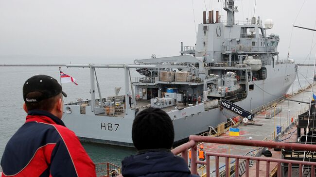 Корабль британского флота HMS Echo в черноморском порту Одесса