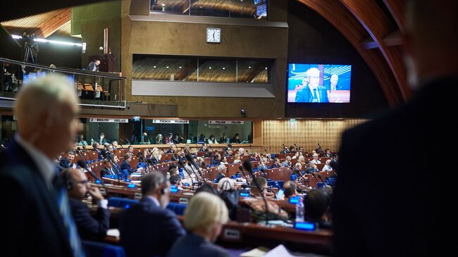 Заседание Парламентской Ассамблеи Совета Европы 