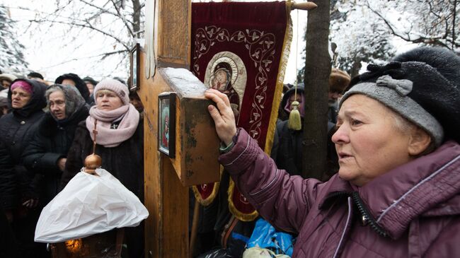 Акция в Киеве против переименования УПЦ