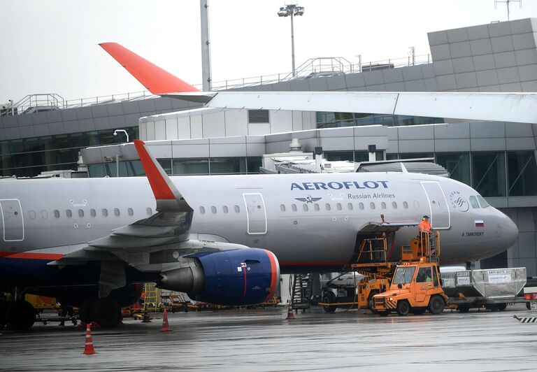 Самолет авиакомпании Аэрофлот
