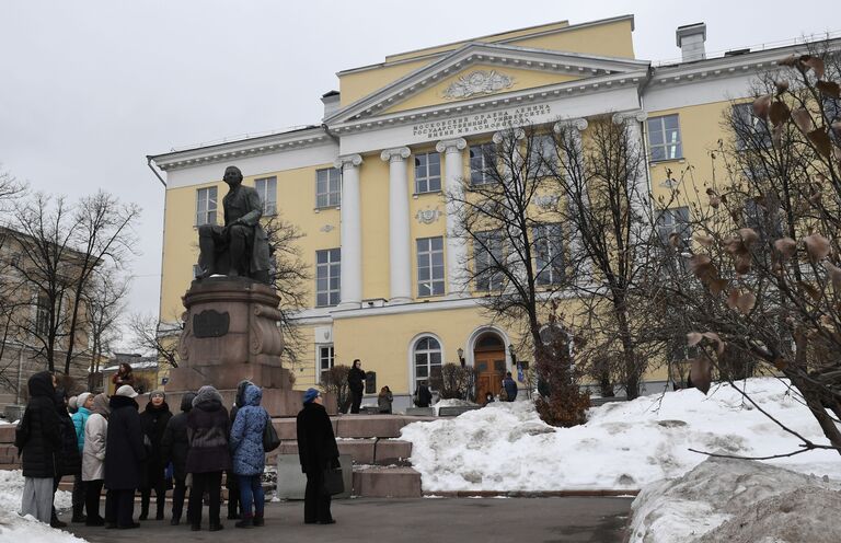 Здание факультета журналистики Московского государственного университета имени М. В. Ломоносов