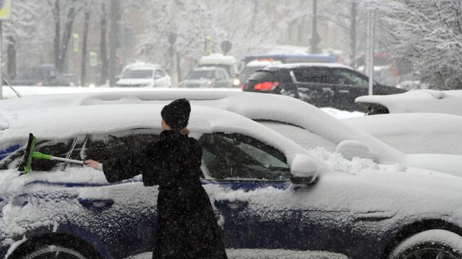 Снегопад в Москве