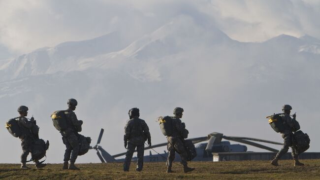 Американские военные во время учений