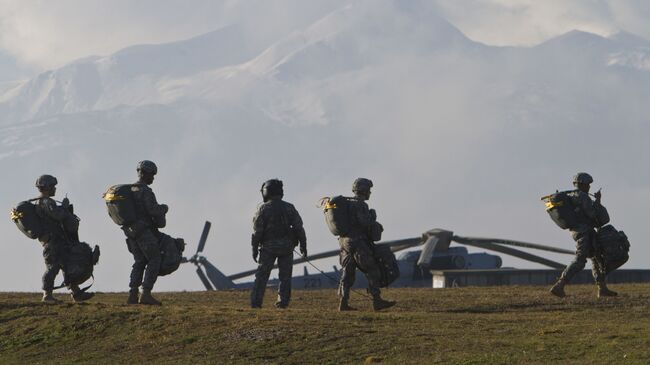 Американские военные во время учений