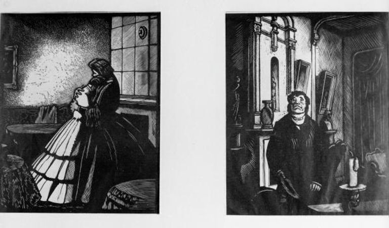 Гравюра к пьесе Сухово-Кобылина Свадьба Кречинского