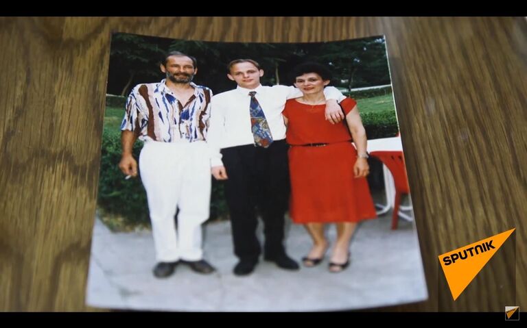 Тибор Церна с родителями