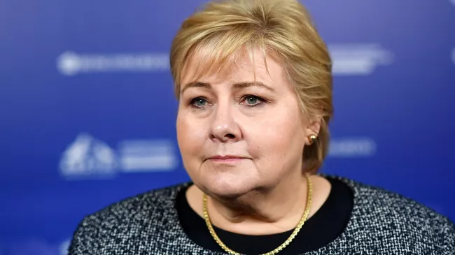 Премьер-министр Королевства Норвегия Эрна Сульберг на международном арктическом форуме Арктика – территория диалога в Санкт-Петербурге